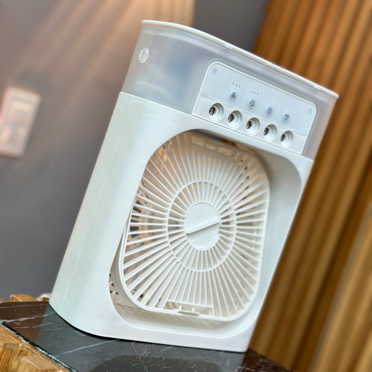 Ventilador de mesa con vapor refrescante ❄️😎