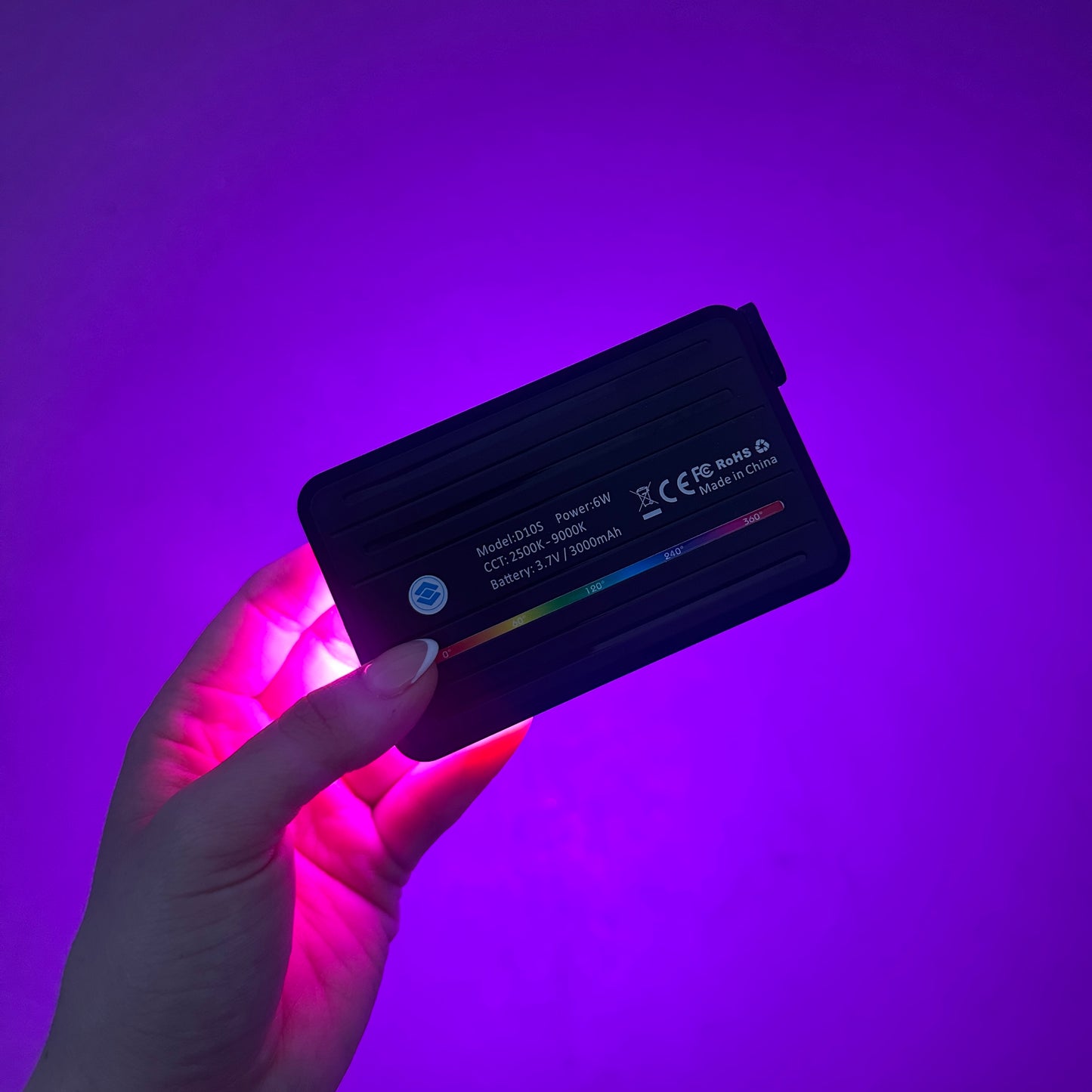 Luz led PRO RGB đpara celularđ˛ o cĂĄmarađ¸D10s