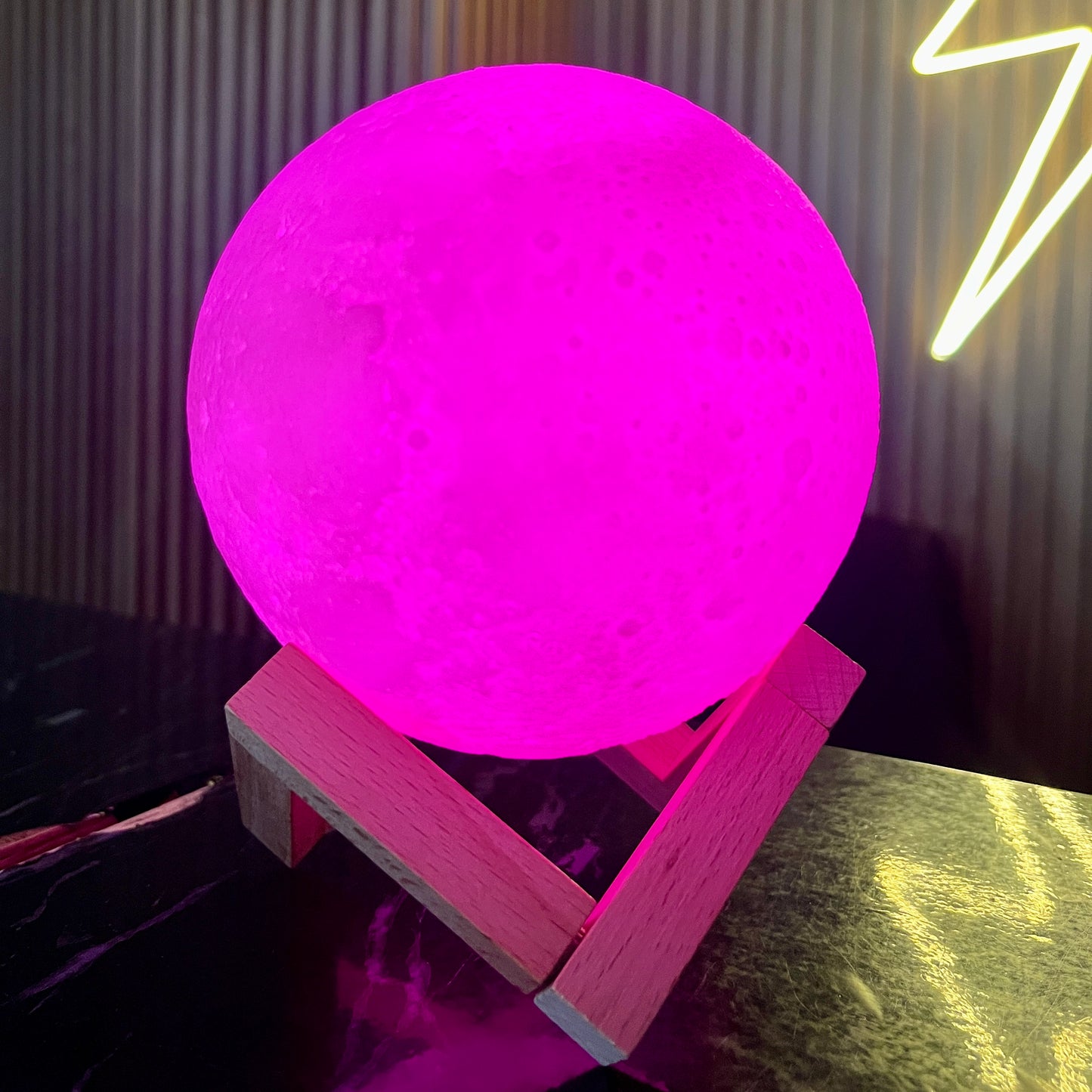 Lámpara luna multicolor 🌈🌕