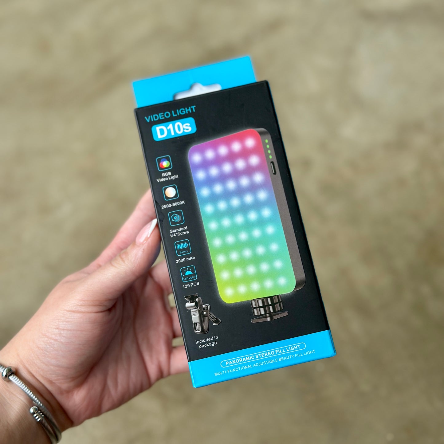 Luz led PRO RGB đpara celularđ˛ o cĂĄmarađ¸D10s