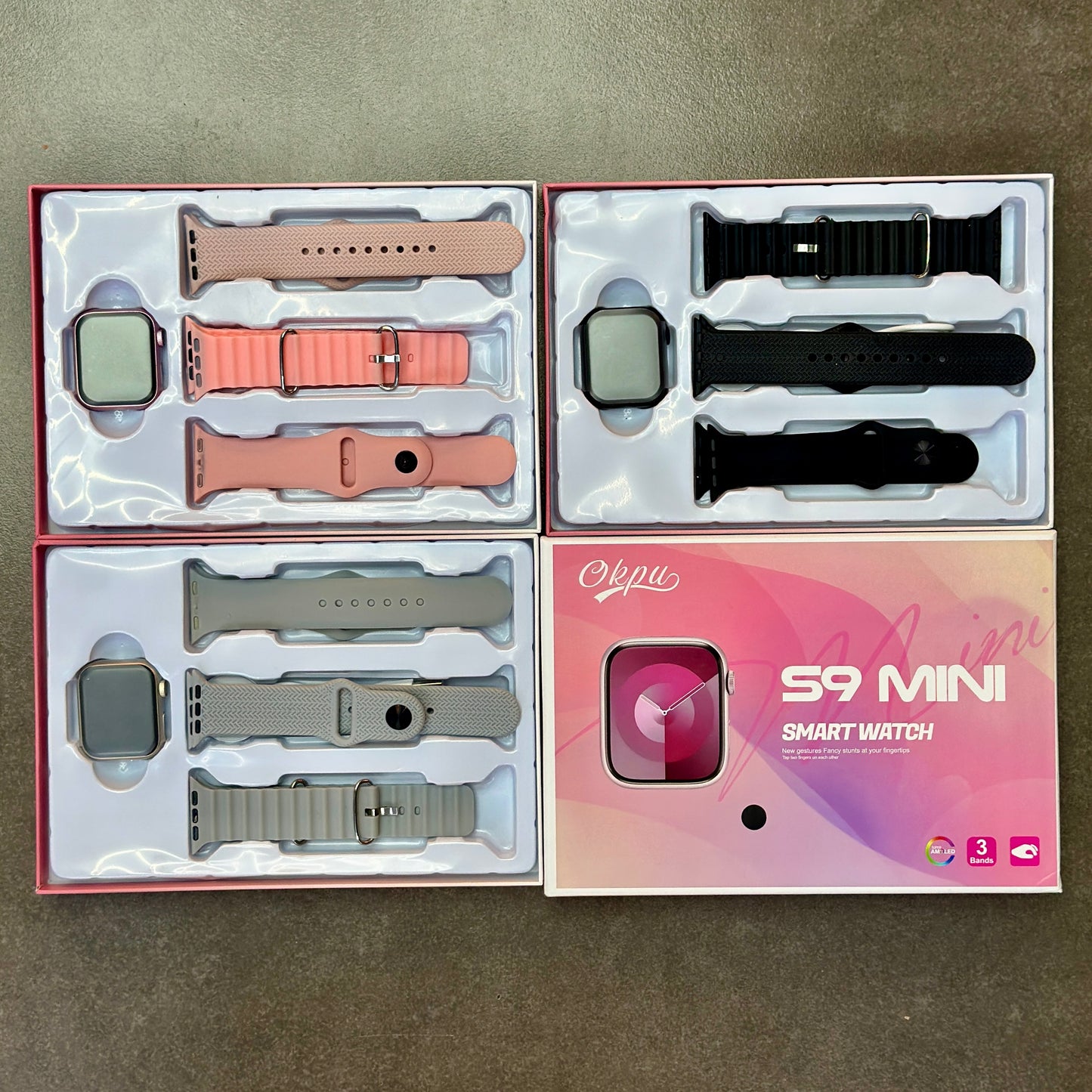 Smart Watch s9 mini đ + 3 manillas