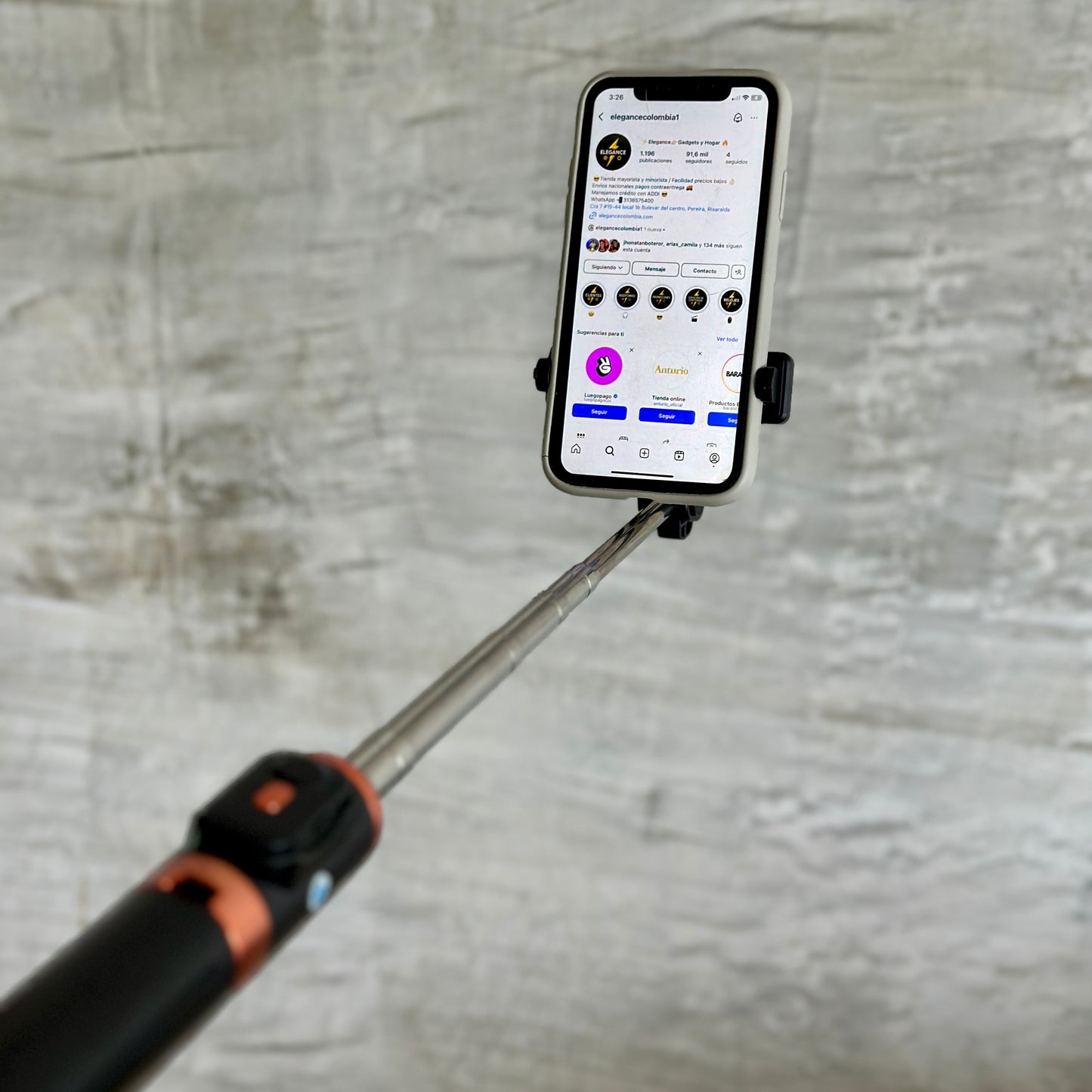 Tripode/ palo selfie JC-16 đ€łâĄïž1.10m