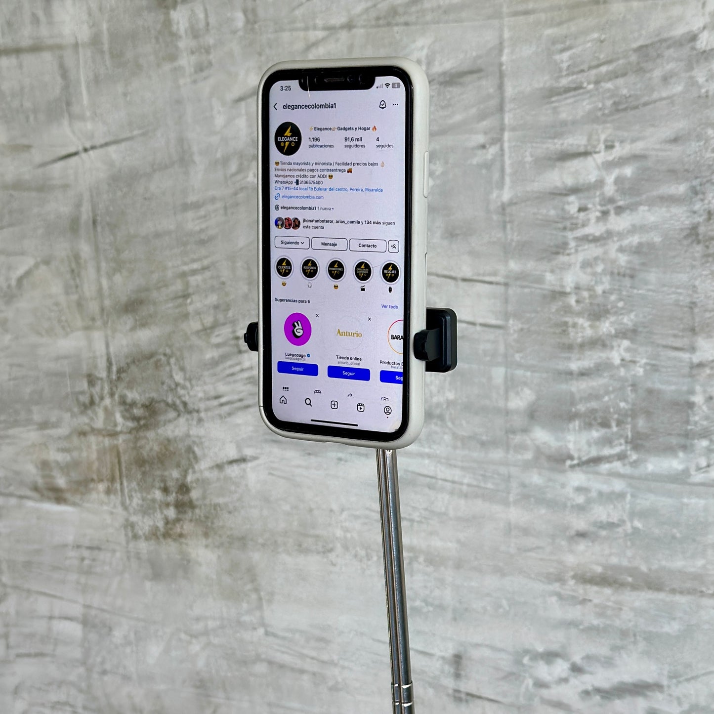 Tripode/ palo selfie JC-16 đ€łâĄïž1.10m