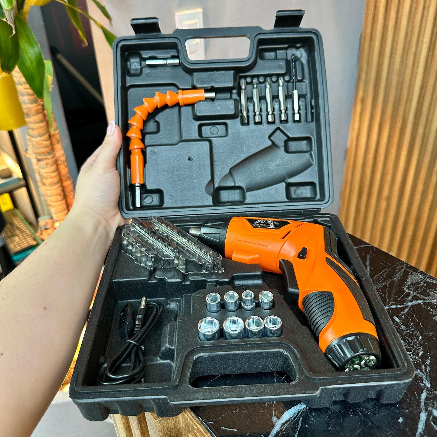 Destornillador eléctrico 47 piezas ⚙️