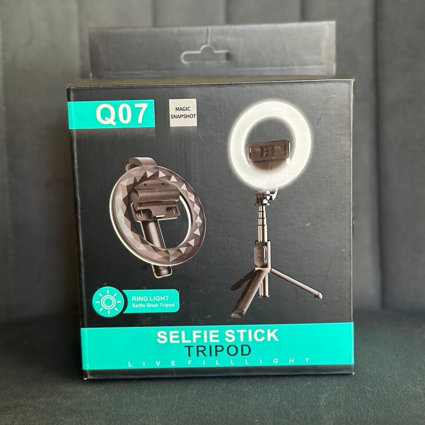 Mini aro de luzđ€ł selfie stick Q07