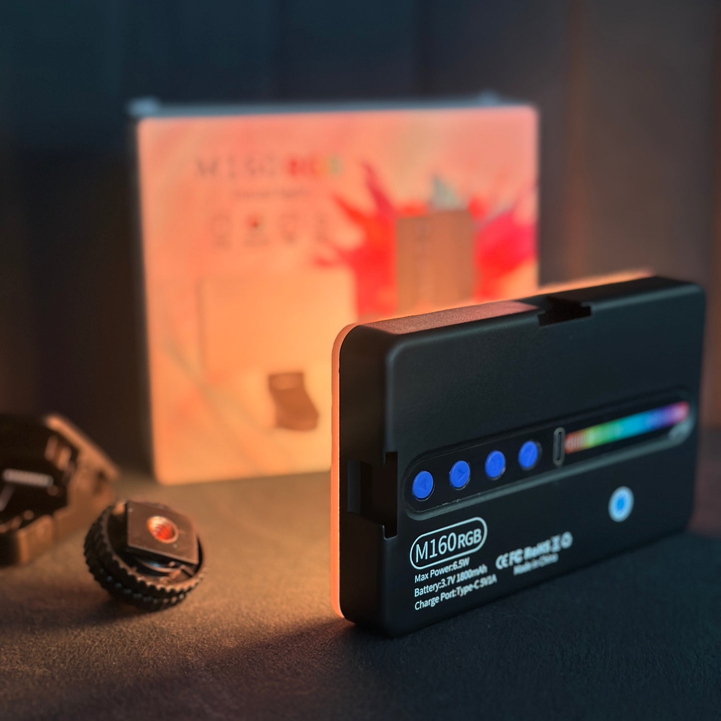 Luz led M16 RGBđ para celulares y cĂĄmaras