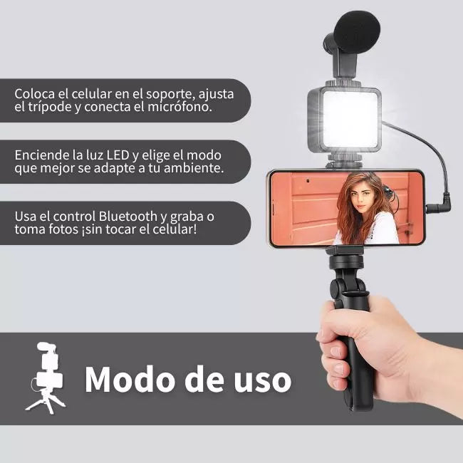 Kit de grabación portátil para creadores