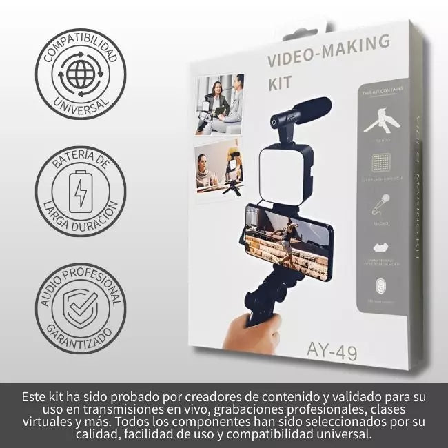 Kit de grabación portátil para creadores