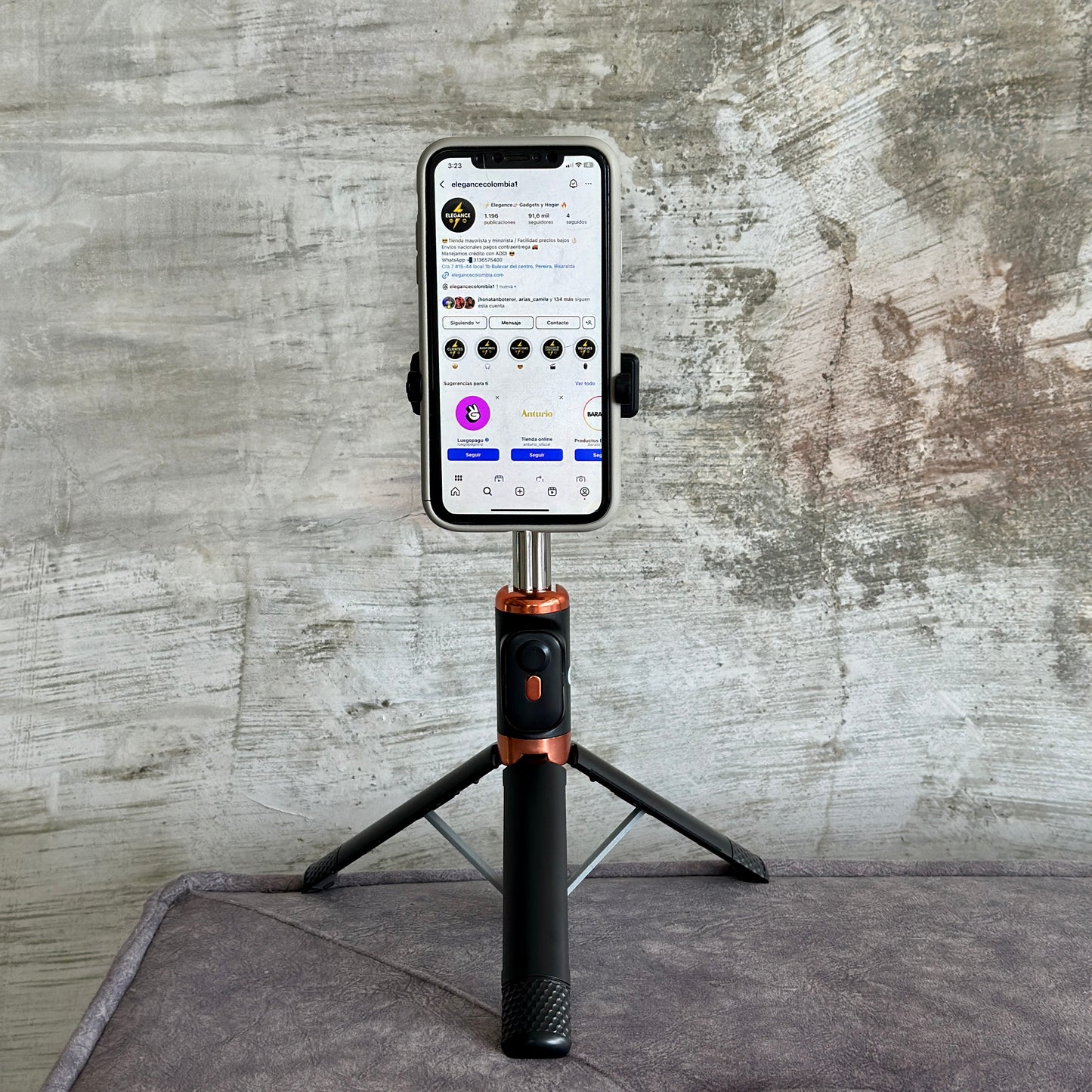 Tripode/ palo selfie JC-16 đ€łâĄïž1.10m