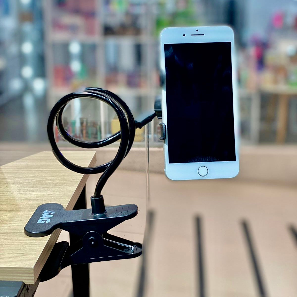 Holder/soporte de celular flexible 📲 con gancho