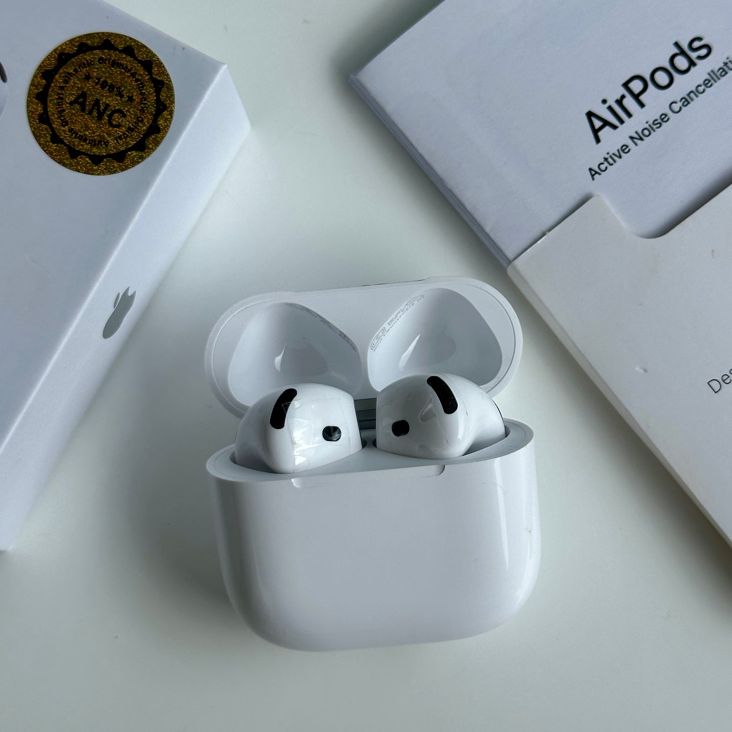 Audífonos AirPos 4 generación🍎con cancelación de ruido 🫰🏻