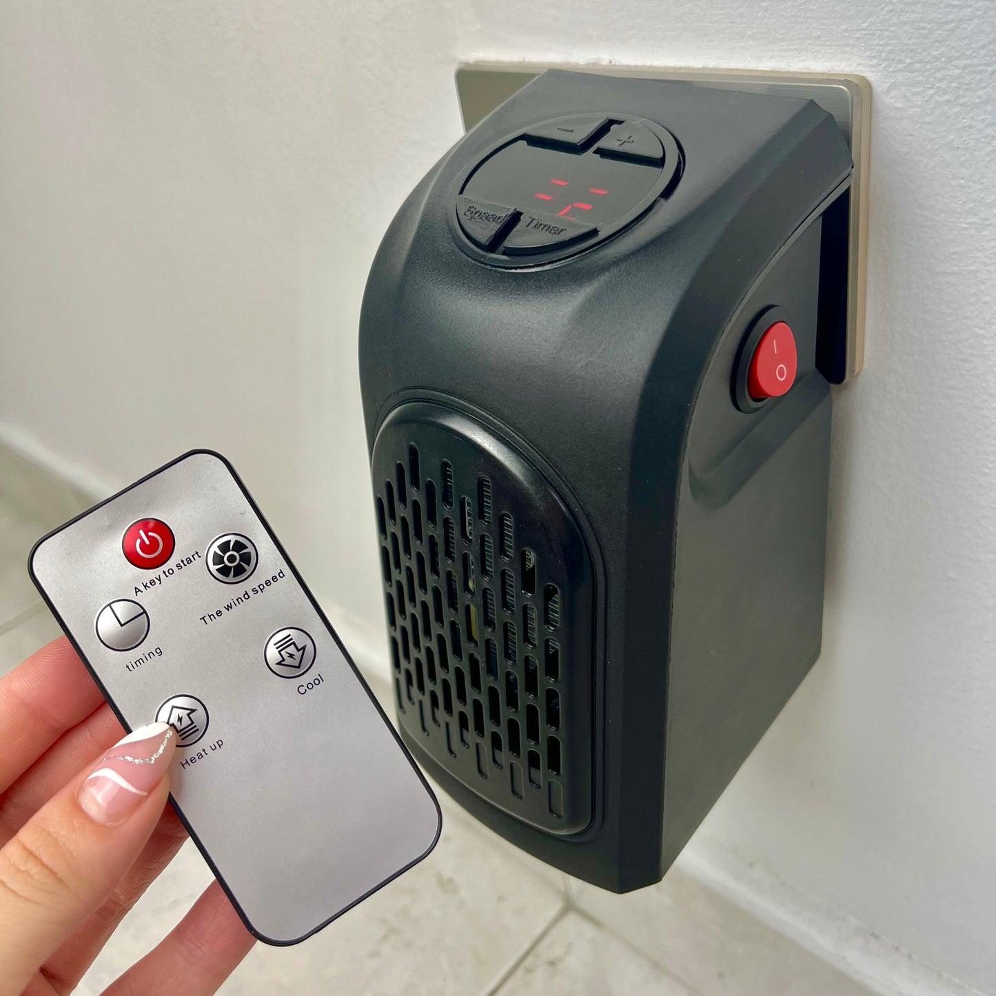 Mini calefactor portátil 🔥+ control remoto