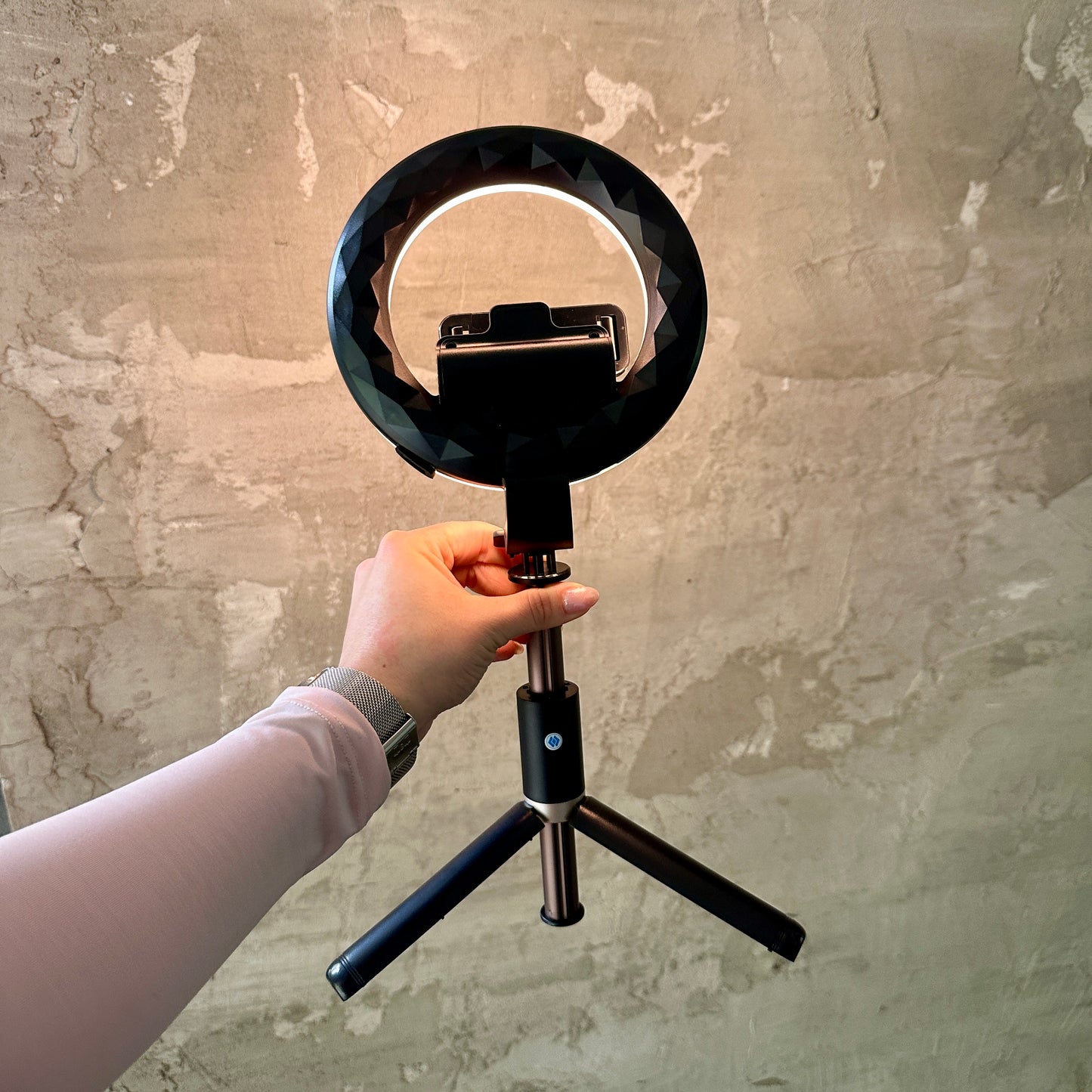 Mini aro de luzđ€ł selfie stick Q07