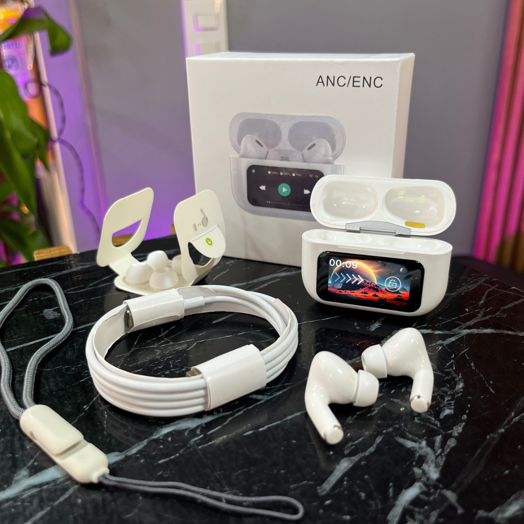 Audífonos aipds PRO 2 con pantalla HD y cancelación de ruido ANC✌🏻