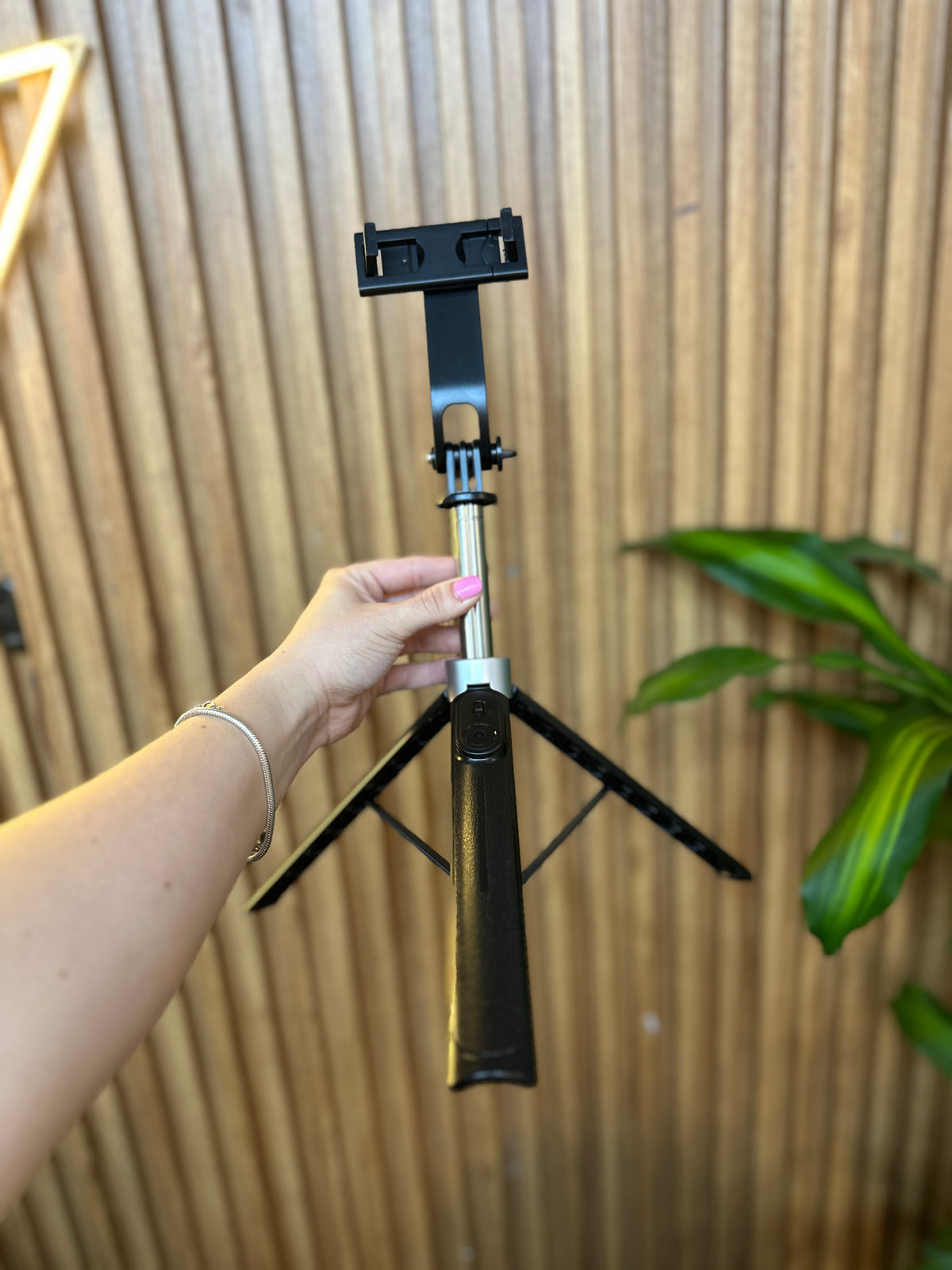 Trípode selfie x2 altura 1,30 + control Bluetooth
