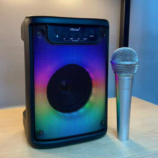 Cabina bluetooth KTS-2043+ micrófono karaoke 🎤 (4 pulgadas aprox)