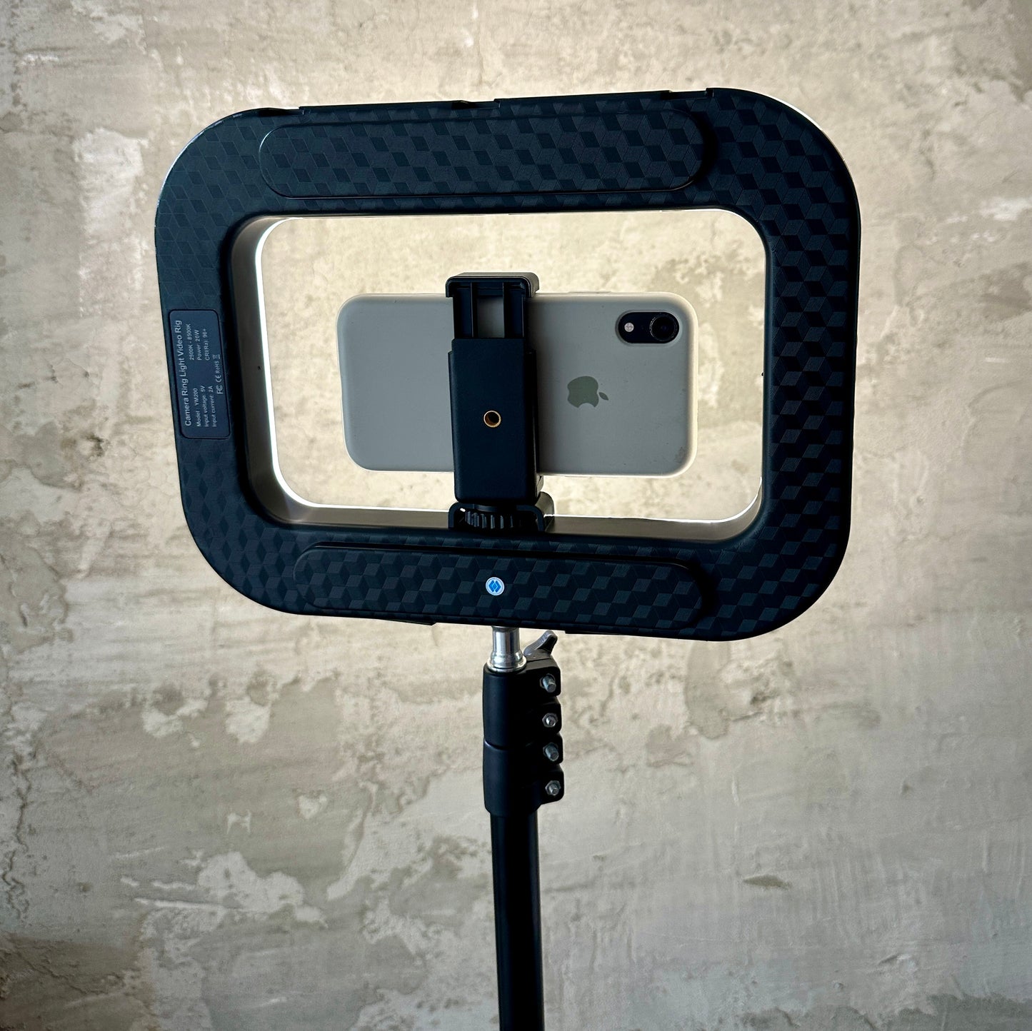 Trípode con Luz led tricolor 📲 recargable 📈altura 1,9m