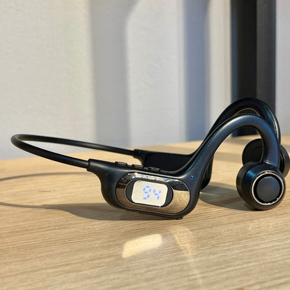 Audífonos de conducción ósea con Bluetooth y entrada micro sd