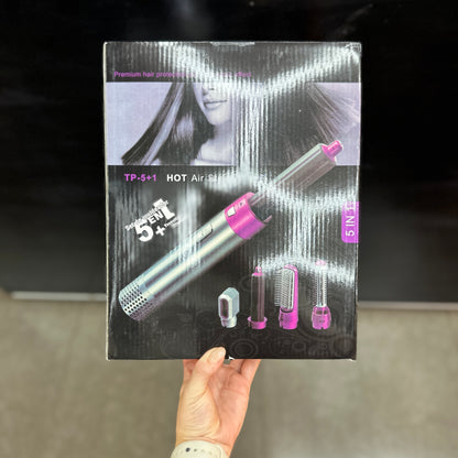 Cepillo secador y moldeador 5en1 + alisador + ondulador