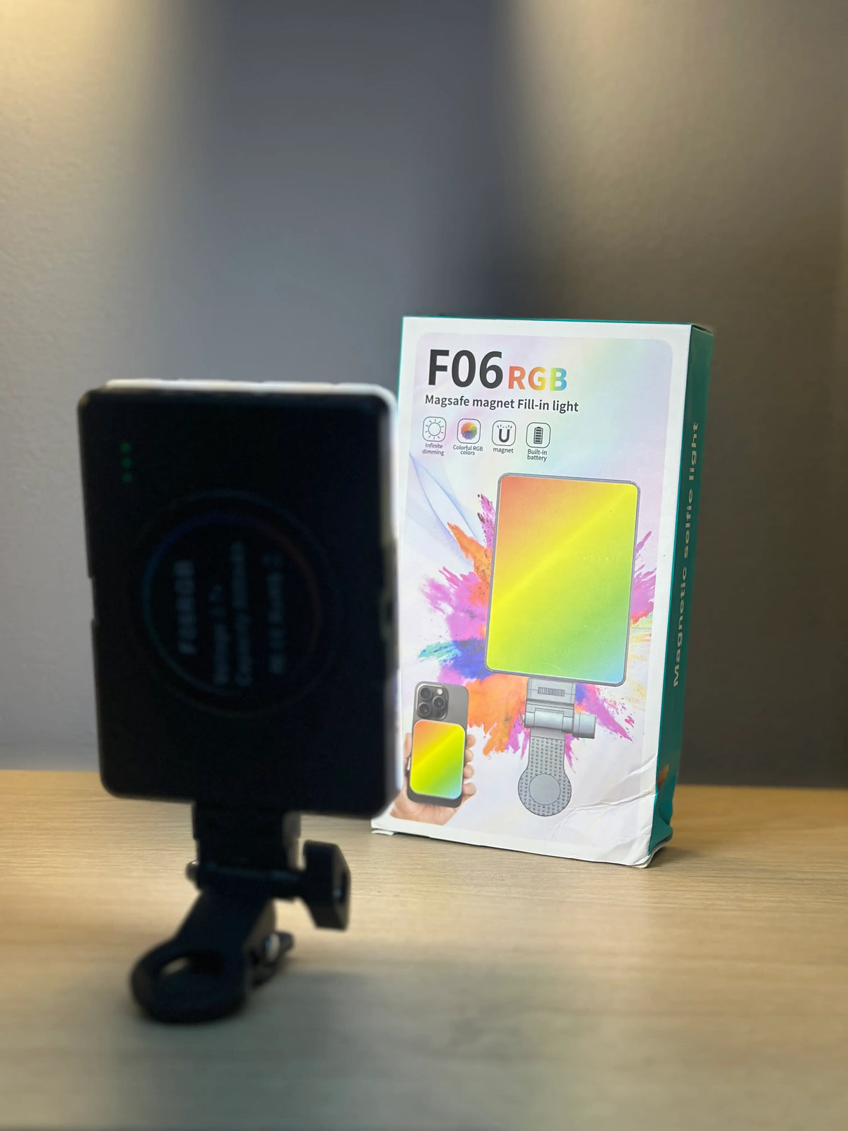 Mini panel de luz F06 rgb