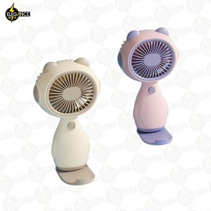 Ventilador Gatico con Base para Celular