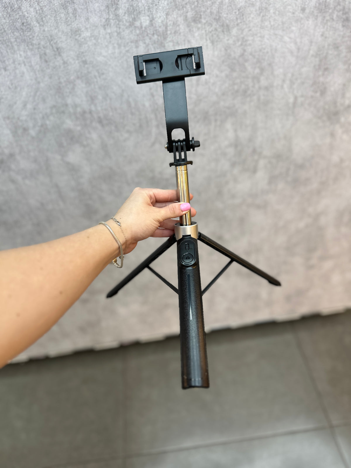 Trípode selfie x2 altura 1,30 + control Bluetooth