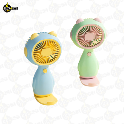 Ventilador Gatico con Base para Celular