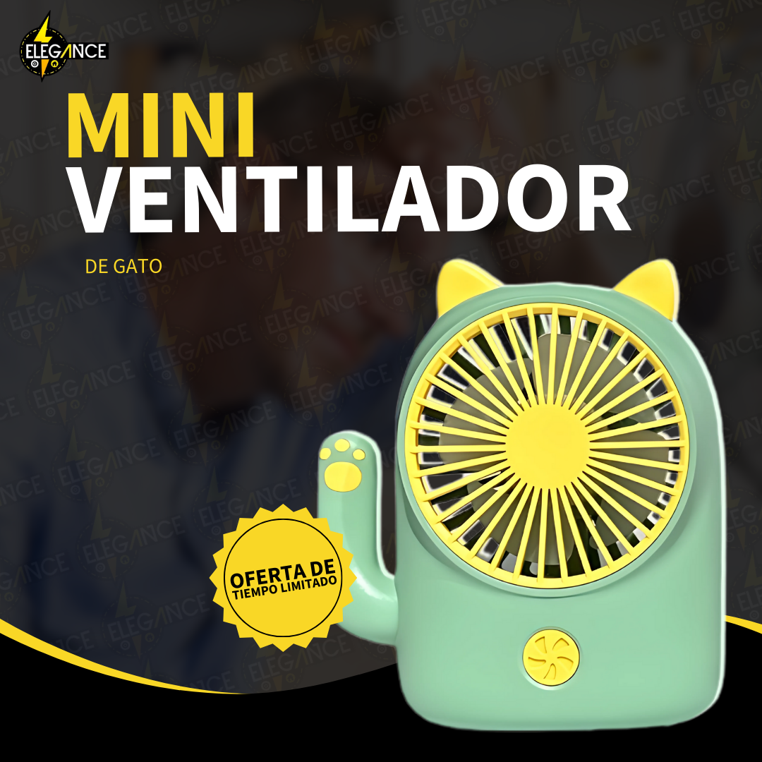 🐱 Mini Ventilador de Gato 💨