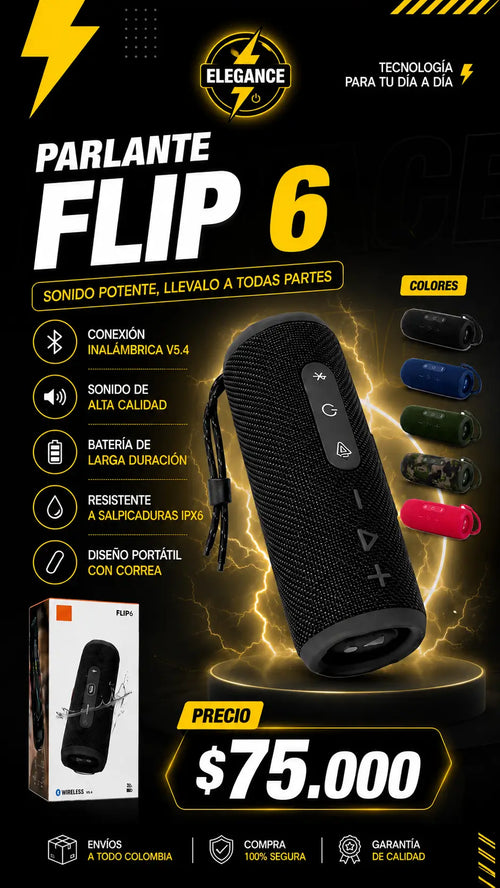 Parlante flip 6 bluetooth