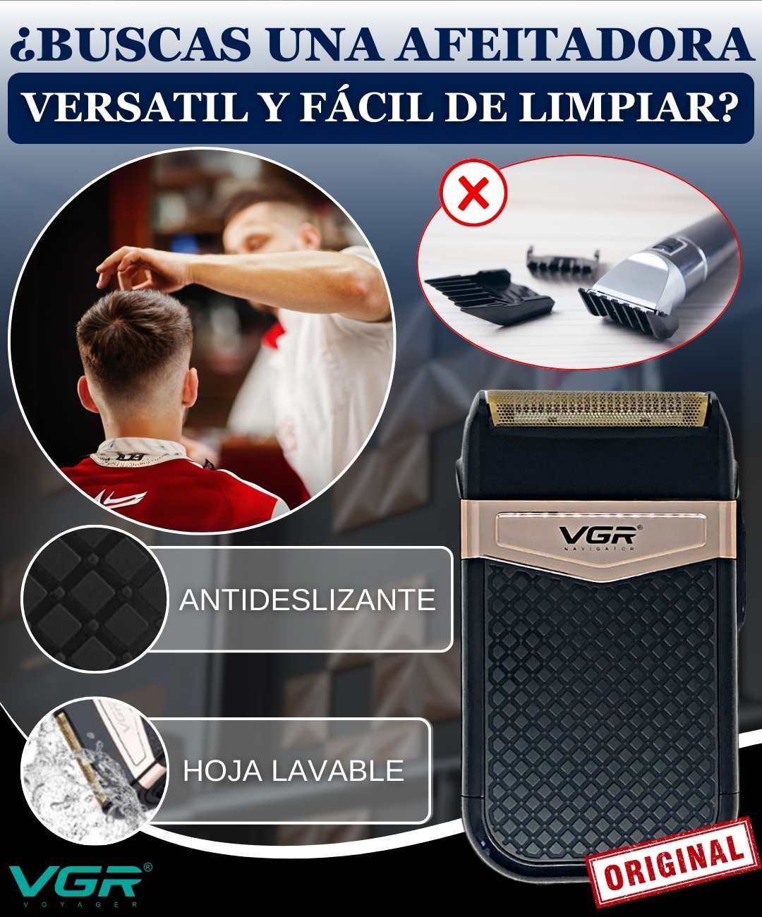 BARBER PRO (Vgr V 331 Recargable Usb ORIGINAL)