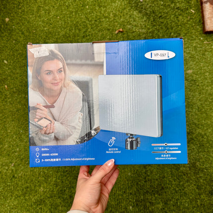 Panel de luz PRO VP-097 📽️🎞️🎬 + trípode 2 metros