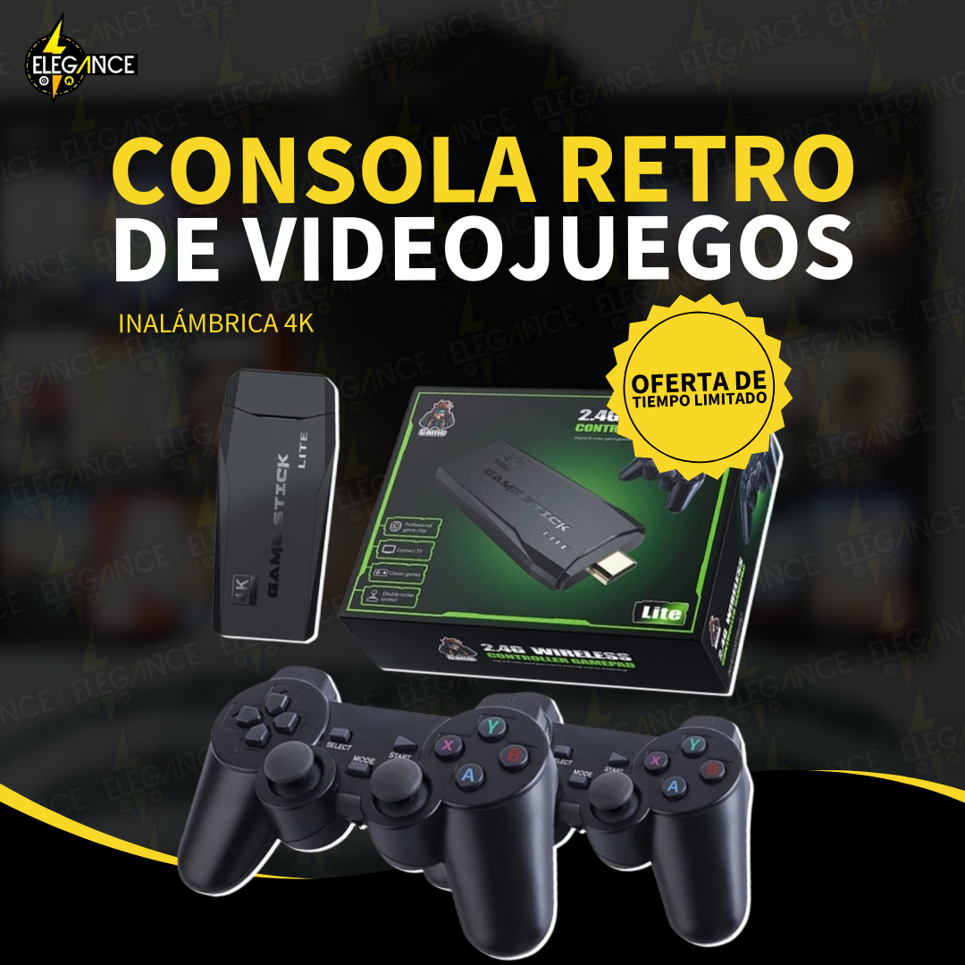 Consola Retro de Videojuegos Inalámbrica 4K