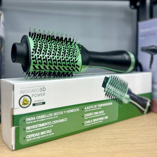 Secador y alisador de cabello avocado 3D power