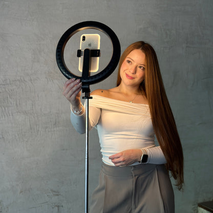Trípode con aro de luz P220-Q 📸🤳