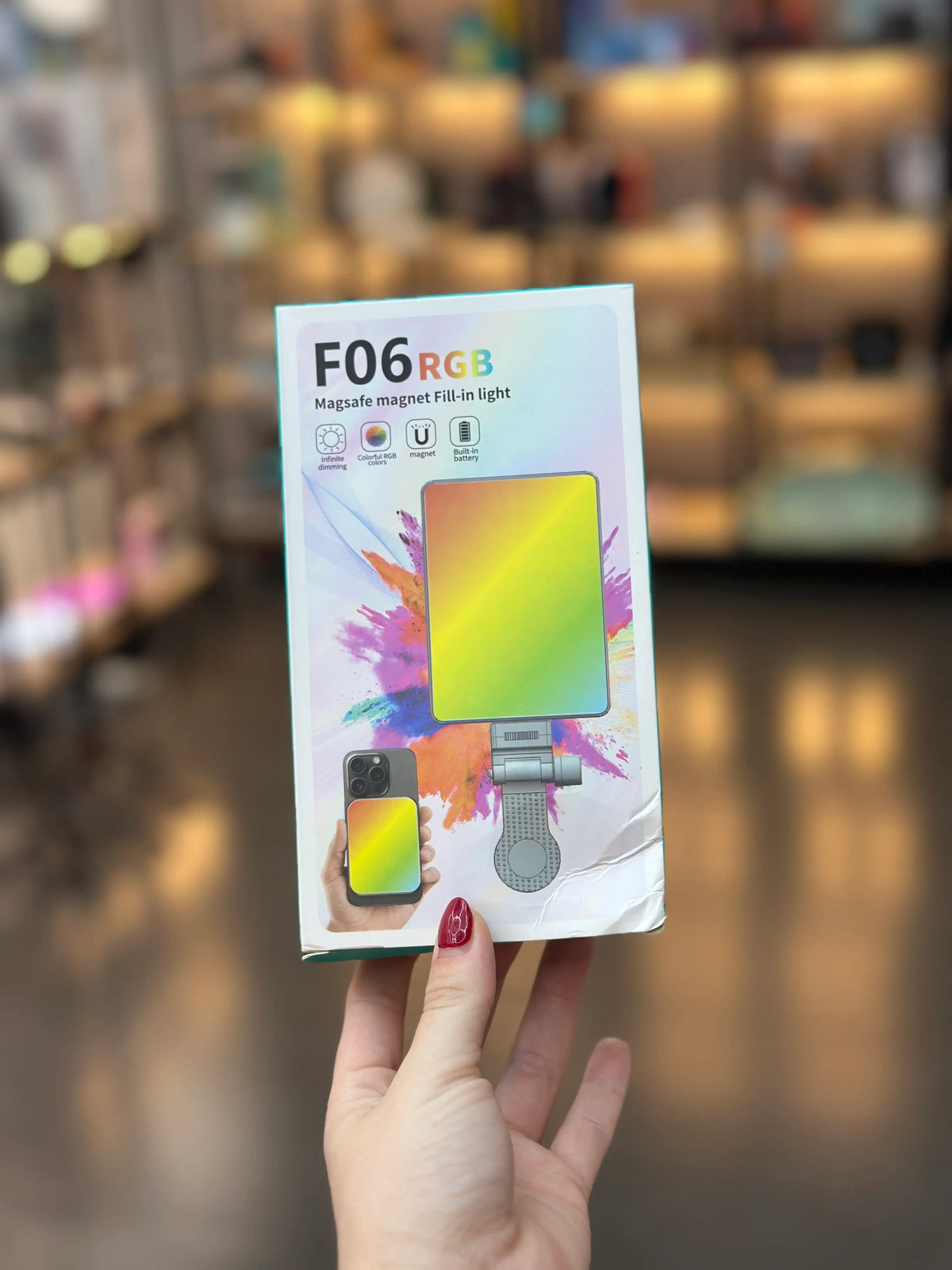 Mini panel de luz F06 rgb
