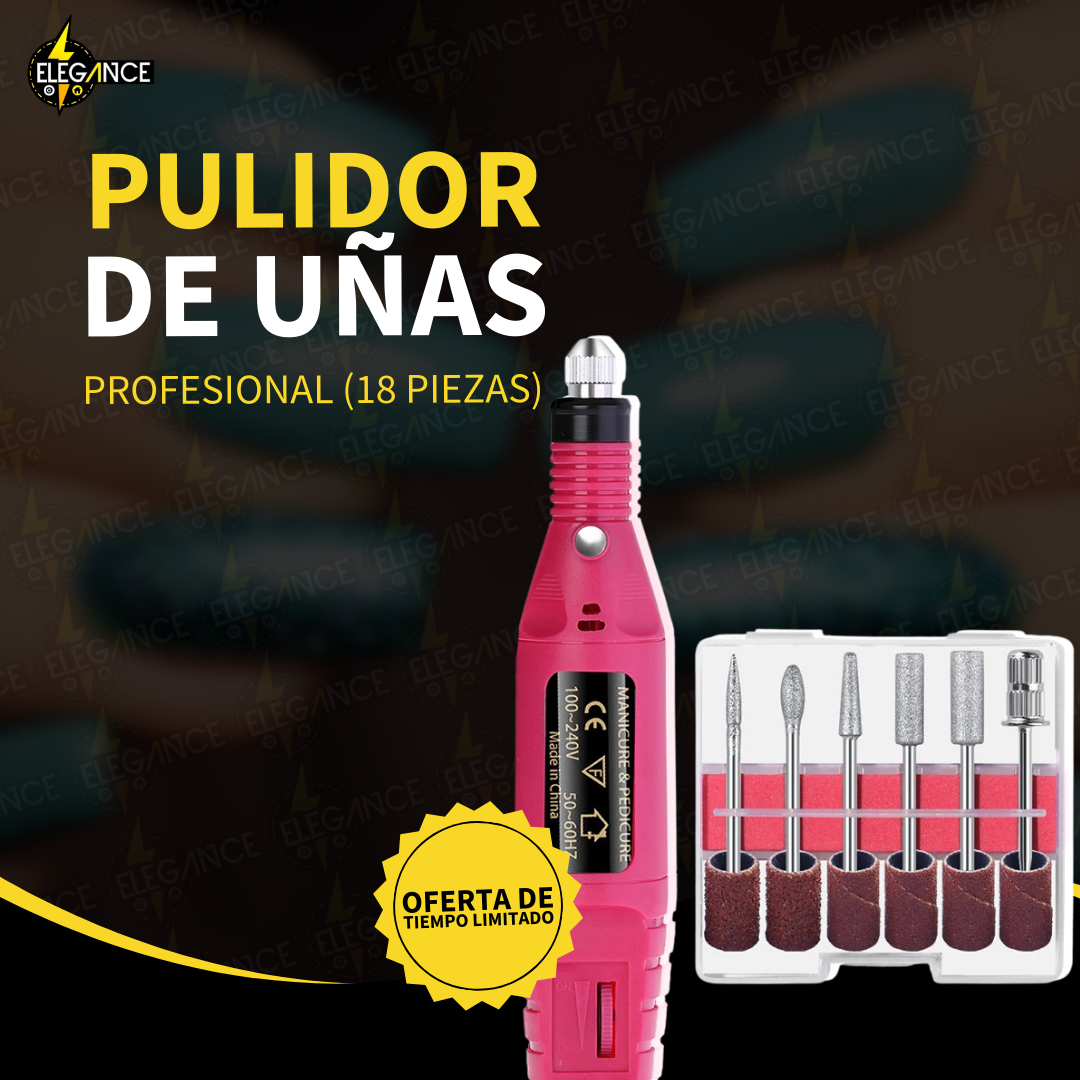 Pulidor de Uñas Profesional (18 Piezas)