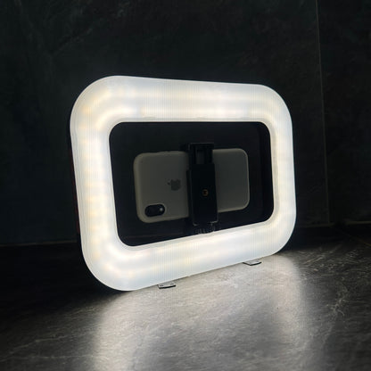 Trípode con Luz led tricolor YM200📲 recargable 📈altura 1,9m