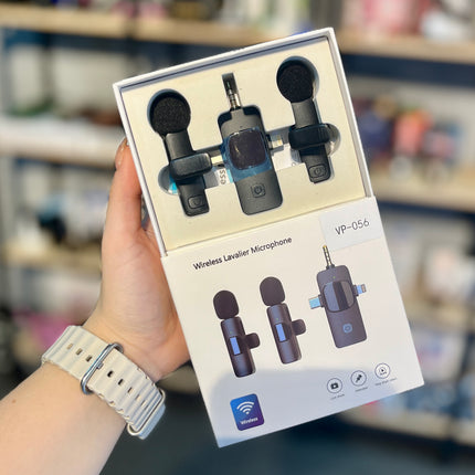 Micrófonos para celular doble + adaptador triple Vp-056