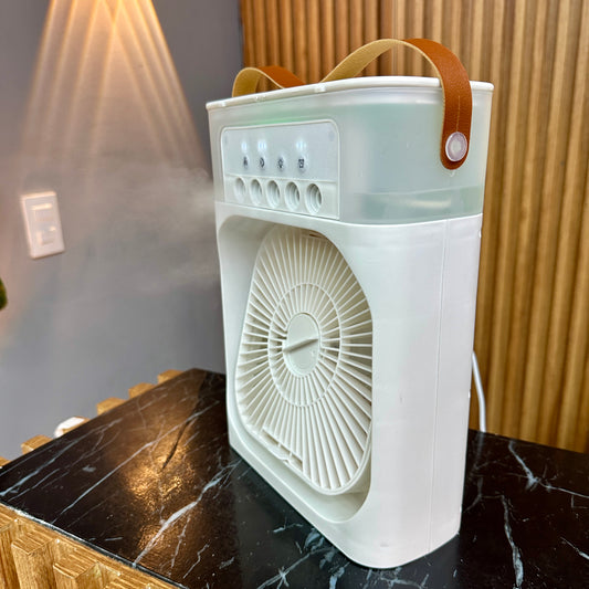 Ventilador de mesa con vapor refrescante ❄️😎
