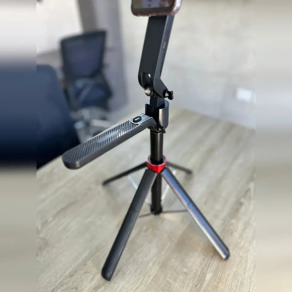 Trípode robot portatil con seguimiento facial 1,85 de altura + control Bluetooth Q185📈⭐️giro 360