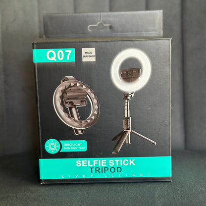 Mini aro de luz🤳 selfie stick Q07