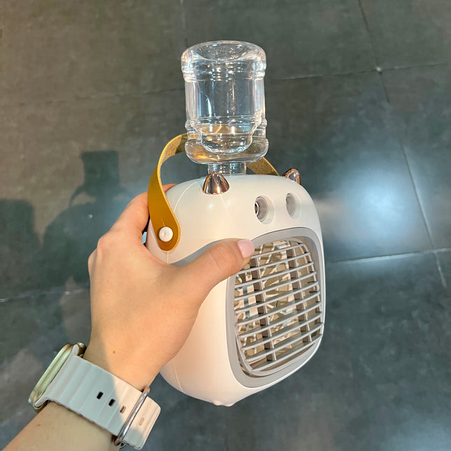 Ventilador con vapor 💦 recargable