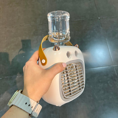 Ventilador con vapor 💦 recargable