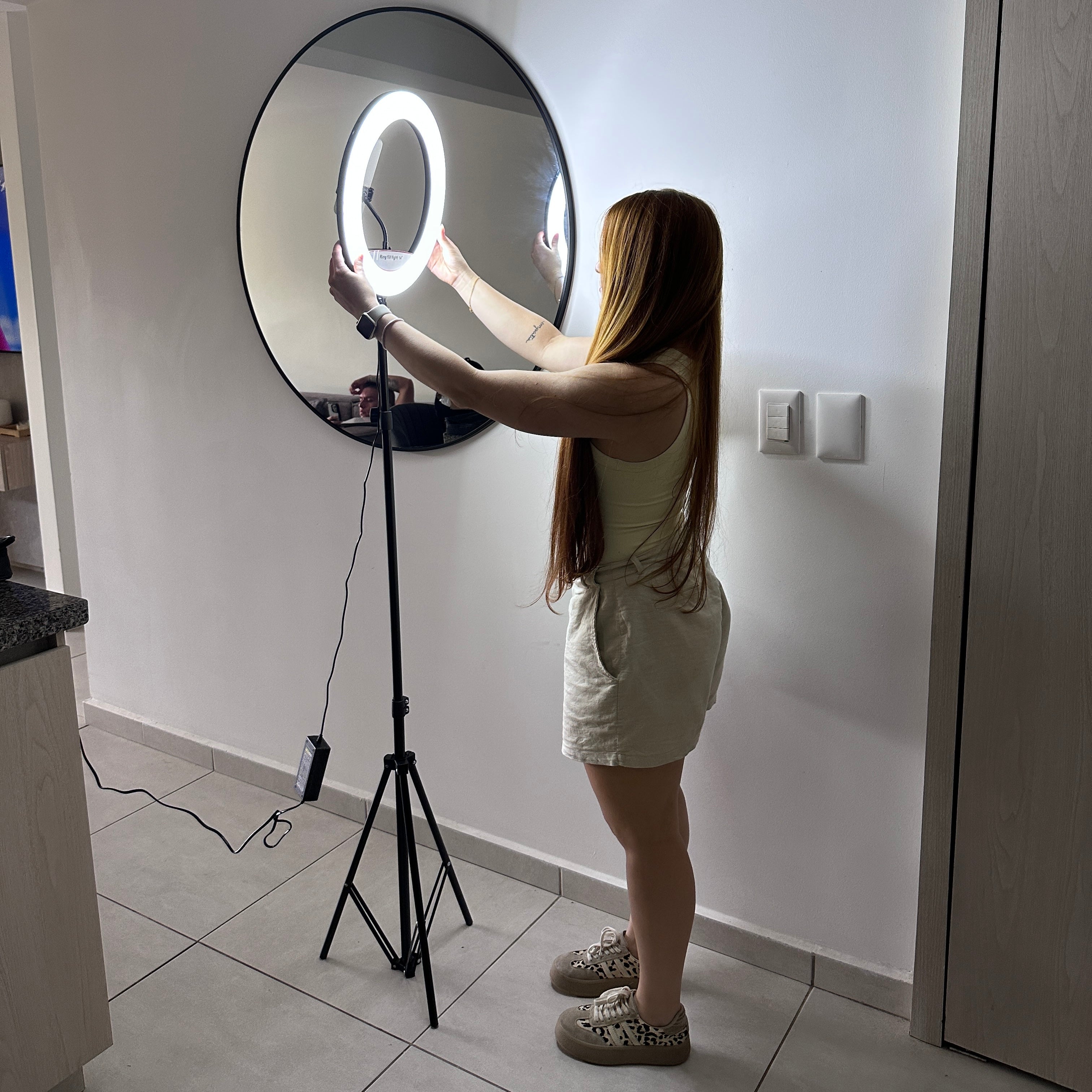 Aro de luz RL-14 + trípode