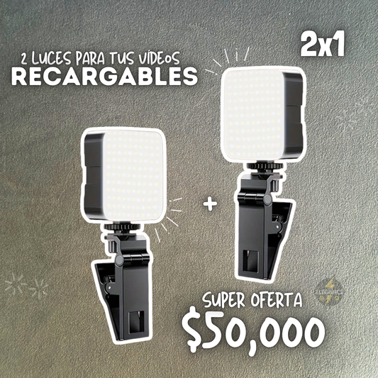 SUPER PROMO!🥳 2 luces led recargables 2x1 🔝😱