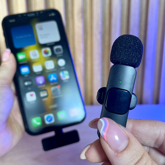 Micrófono K8 inalámbrico con adaptador doble para Android y iPhone 🎤