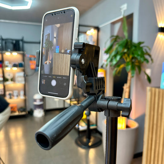 Trípode profesional con bluetooth  para celular y cámara 3366 altura 1,50