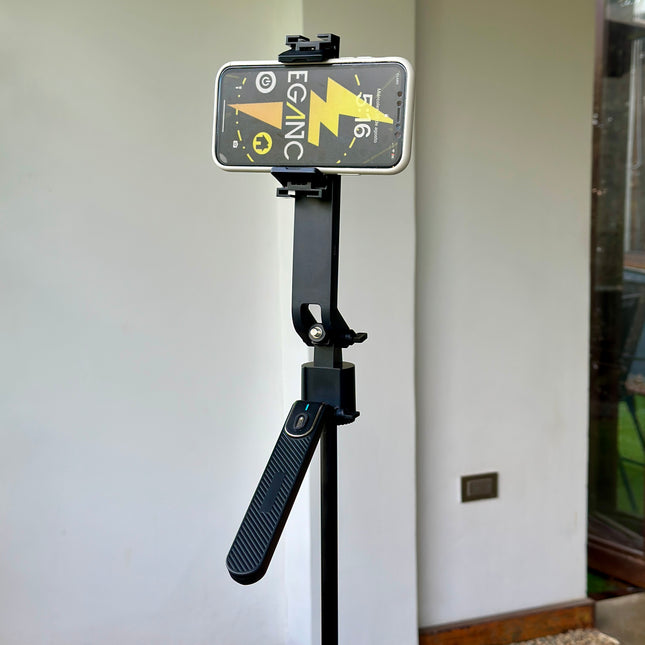 Trípode robot portatil con seguimiento facial 1,85 de altura + control Bluetooth Q185📈⭐️giro 360