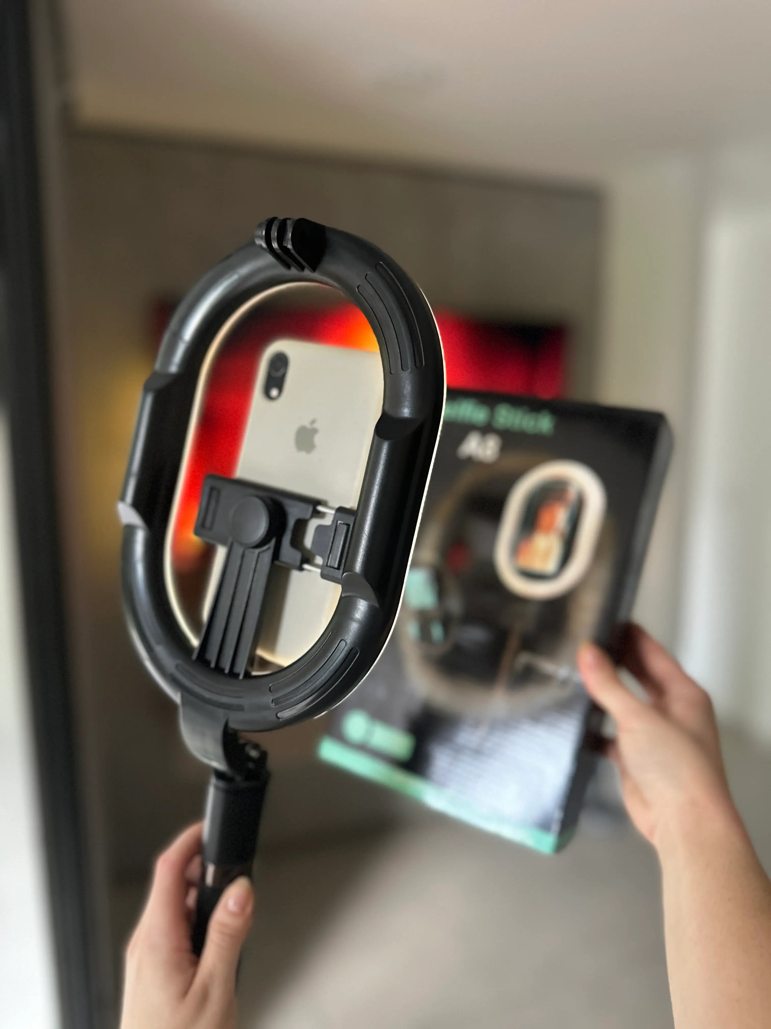 Trípode de mesa con luz y control A8