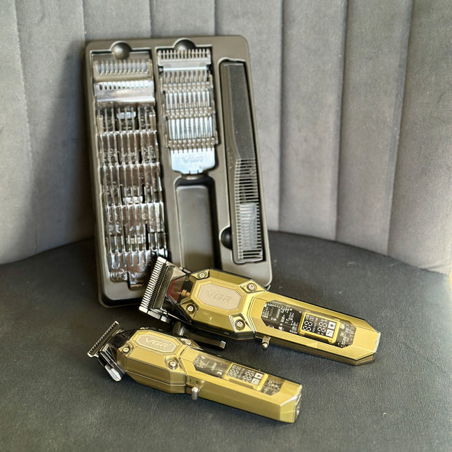 Combo máquina de motilar + patillera VGR ⭐️PROFESIONAL!🫰🏻